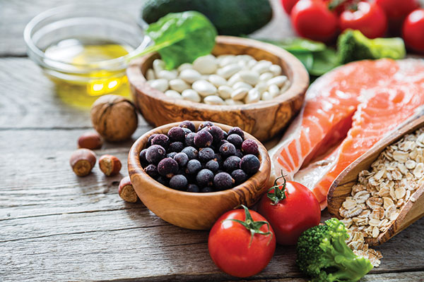 survivors healthy Healthy food on a plate